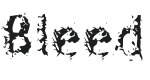 Bleed Font Preview
