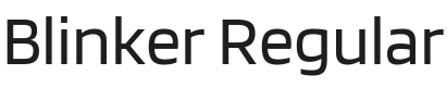 Blinker Font Preview