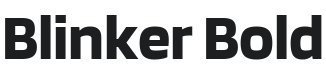 Blinker Bold Font Preview