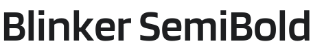 Blinker SemiBold Font Preview