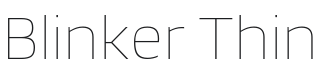 Blinker Thin Font Preview