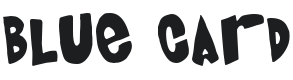 Blue Card Font Preview