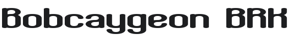Bobcaygeon Font Preview