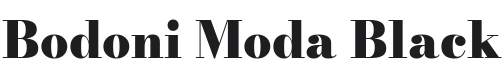 Bodoni Moda Black Font Preview