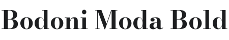 Bodoni Moda Bold Font Preview
