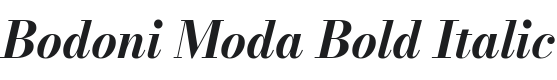 Bodoni Moda Bold Italic Font Preview