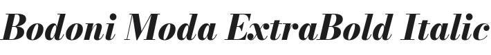 Bodoni Moda ExtraBold Italic Font Preview