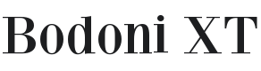 Bodoni XT Font Preview