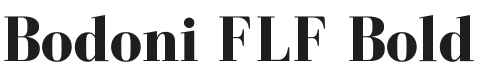 BodoniFLF-Bold Font Preview