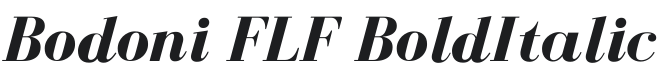BodoniFLF-BoldItalic Font Preview