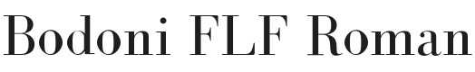 BodoniFLF-Roman Font Preview
