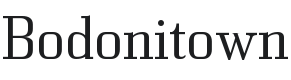 Bodonitown Font Preview