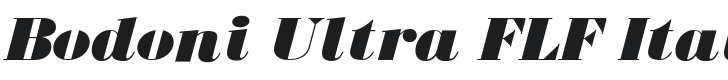 BodoniUltraFLF-Italic Font Preview