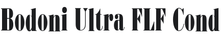 BodoniUltraFLFCond Font Preview