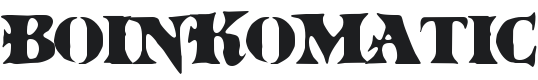 BoinkoMatic Font Preview