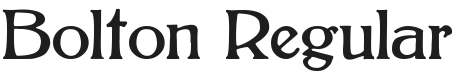 Bolton Font Preview