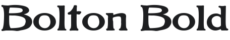 Bolton Bold Font Preview
