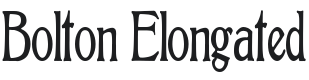 Bolton Elongated Font Preview