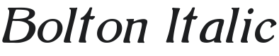Bolton Italic Font Preview