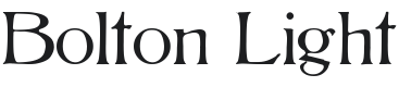 Bolton Light Font Preview