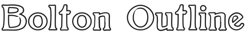 Bolton Outline Font Preview