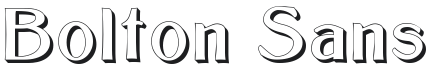 Bolton Sans Embossed Font Preview