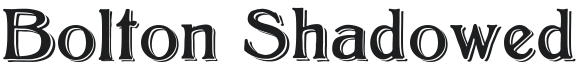 Bolton Shadowed Font Preview