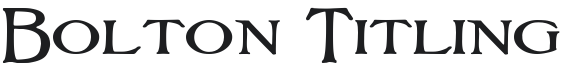 Bolton Titling Font Preview