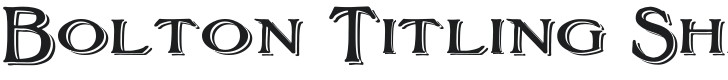 Bolton Titling Shadowed Font Preview