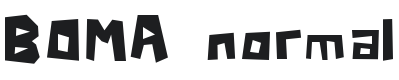 Boma Font Preview