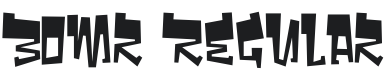 Bomr Font Preview