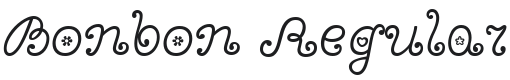 Bonbon Regular Font Preview
