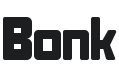 Bonk Font Preview