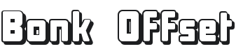 Bonk Offset Font Preview