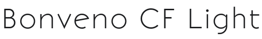 Bonveno CF Font Preview