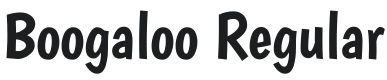 Boogaloo Font Preview