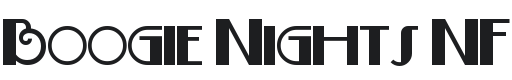 Boogie Nights NF Font Preview