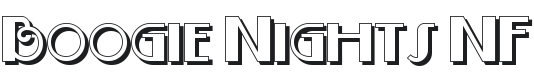 Boogie Nights NF Shadow Font Preview