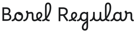 Borel Font Preview
