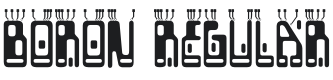 Boron Font Preview
