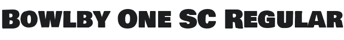 Bowlby One SC Regular Font Preview