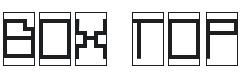 Box Top Font Preview