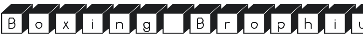 Boxing Brophius Font Preview