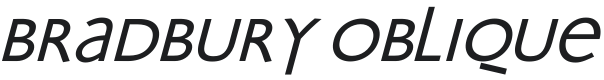 Bradbury Oblique Font Preview