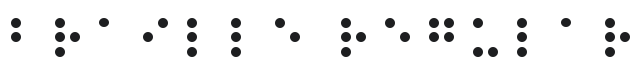 Braille Font Preview