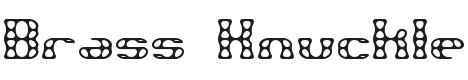 Brass Knuckle Font Preview