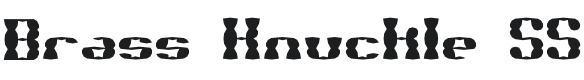 Brass Knuckle SS BRK Font Preview