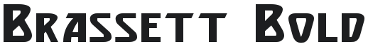 Brassett Bold Font Preview