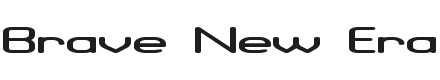 Brave New Era (flat) G98 Font Preview