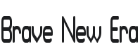 Brave New Era (narrow) G98 Font Preview